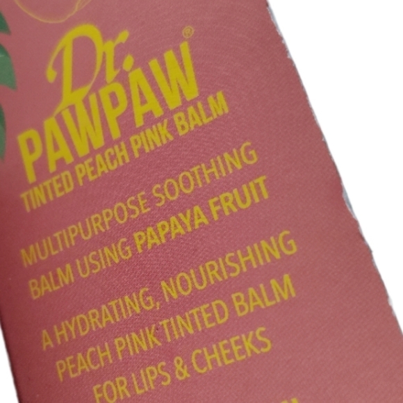 DR PAWPAW Multi-Purpose Healing Lip Balm Peach Pink NEW - Picture 2 of 14